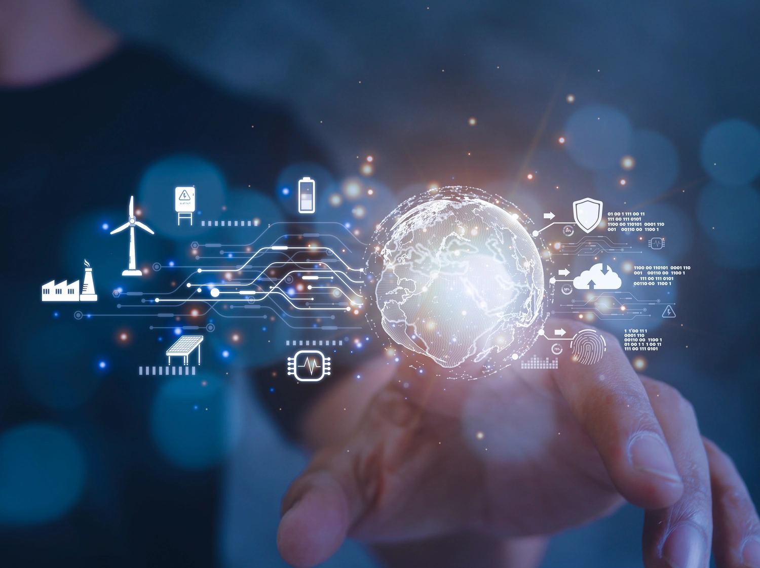 Elektro-Service Unterholzer - Smart Home Automatisierung - Konzept der industriellen Energietechnologie. Ziele für nachhaltige Entwicklung